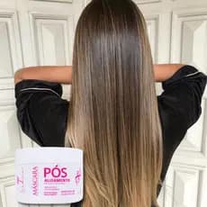 Máscara Pós Alisamento 300gr Nutrição e Brilho Intenso Tratamento  liso Perfeito Prolongamento liso