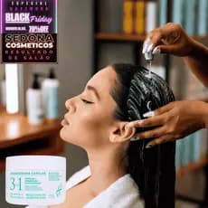 Cronograma capilar 3 em 1 + capsula revitalize para seus cosmeticos   alisamento e botox mais lindo