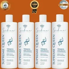 kit 4Progressiva Orgânica Supreme Queen 1L Liso Brilho Natural Alisamento Orgânica zero formol