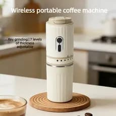 Cápsula Elétrica Portátil Para Moagem , Cafeteira Expresso , Moedor De Grãos De Café Recarregável Com Núcleo De Cerâmica