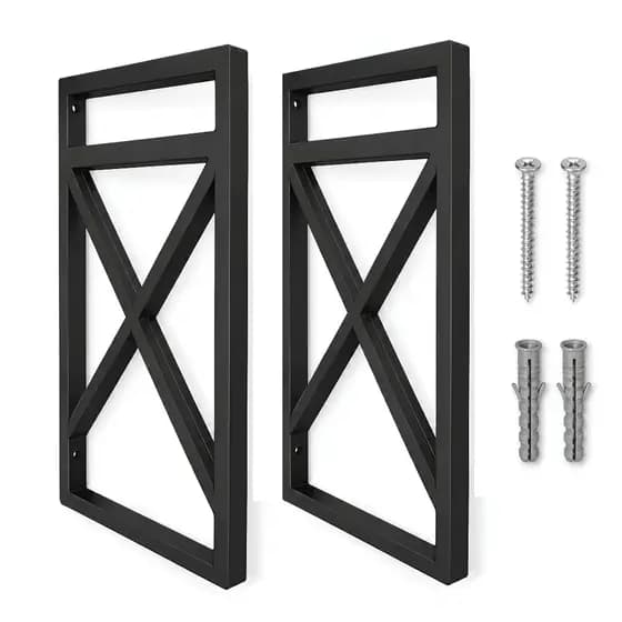 Prateleira Estilo Industrial 20x37cm Preto