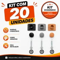 Kit Capa Parafuso Telha 20 Peças 5.5 x 75mm Auto Brocante