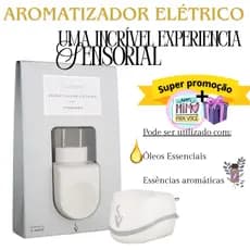 Aromatizador Difusor Eletrico Bivolt p/ Oleos Essenciais e essencias Via Aroma em plastico- Standard