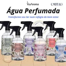 Agua Perfumada, Agua de lençóis, Home Spray, perfume para tecidos aromatizador de ambiente Via Aroma