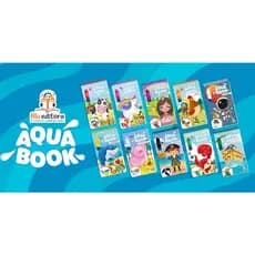 AQUA BOOK Livro de colorir com água, pintura com água Livro infantil para pintar livro mágico Blu Ed