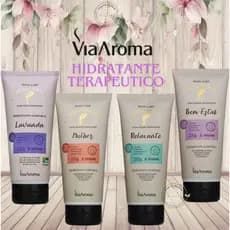 HIDRATANTE CORPORAL CREME PARA CORPO MASSAGENS TERAPEUTICAS LINHA AROMATHERAPY VIA AROMA 200G VEGANO