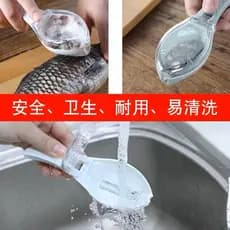 Removedor de Escamas de Peixe para Uso Doméstico com Caixa de Armazenamento Integrada, Prático e Fácil de Limpar U2Q7