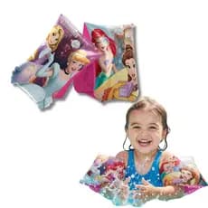 Boia De Braço Infantil Bebês e crianças Piscina Válvula Dupla 18kg Princesas da Disney