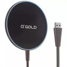 Carregador Sem Fio Indução Magnético 15w Turbo Ultra Rápido Cor Preto