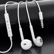 Fone De Ouvido Stereo Hrebos Sport Com Mic. P3 Cor Branco