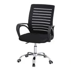 Cadeira De Escritório Ergonômica Giratória Com Altura Ajustável Cor Preto Expresso