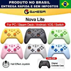 Controle Gamesir t4 Nova Lite Hall Effect, para Pc, Celular, Nitendo Switch, ios, Steam,
