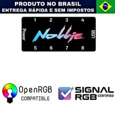 Nollie Controladola ARGB 5v 3 Pinos com suporte ao Software SignalRGB OpenRGB Oficial