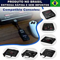 ADAPTADOR  para MEGA DRIVE para CONTROLE BlueRetro RetroScaler