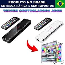 Teucer Controladora ARGB 5v 3 Pinos Hub Led 10 Portas Controlador Pwm 4 Pinos Fan Oficial