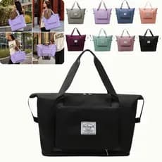 Bolsa Sacola Mala Multiuso Feminina Grande Dobrável E Expansível Vira tipo Carteira Portátil