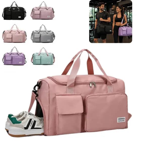 Bolsa Mala Viagem 26L Com Porta Tênis Alça Transversal Multifuncional para esportes e viagens