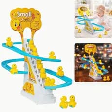 Brinquedo Educativo Patinhos Escorregador Com Música Luz e 9 Patinhos Bebe Criança