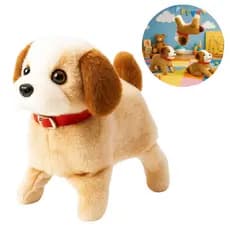 Brinquedo Cachorrinho de Pelúcia Interativo Anda Late Pula vira Cambalhota com som Divertido