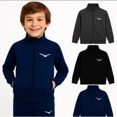 Jaqueta Chimpa Infantil Com Ziper e Bolsos e Punhos Origin's