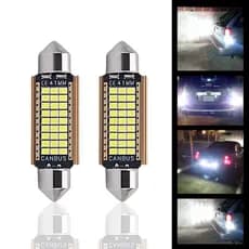 Lâmpada led torpedo Canbus 41mm trava Não acusa no painel Canceller teto leitura placa interior carro