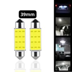 Lâmpada led torpedo Canbus 39mm trava teto leitura placa interior carro 12 Leds 12v porta luvas porta malas placa