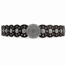 Cinto Feminino Boho Chic 120cm Preto ou Marrom para Rodeio Festival e Festa Junina