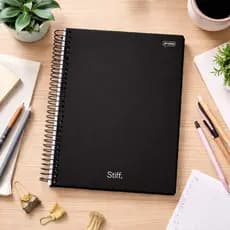 Kit 4 Cadernos Stiff Slim 80 Folhas Escolar Universitário Jandaia 2026