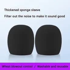 Capa de esponja para microfone, capa protetora espessada para ktv, acessórios de isolamento acústico para microfone