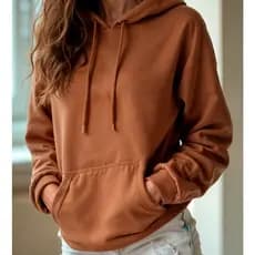 Moletom Feminino Blusa de Frio Canguru Com Capuz Liso Basico Com Cordão Bolso Blusao Inverno Premium