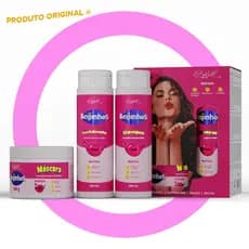 Kit Capilar Beijinhos de Morango (3 itens) BELKIT | Hidratação intensa.