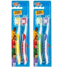 ESCOVA DE DENTE INFANTIL C/ CAPA - 2 UNIDADES