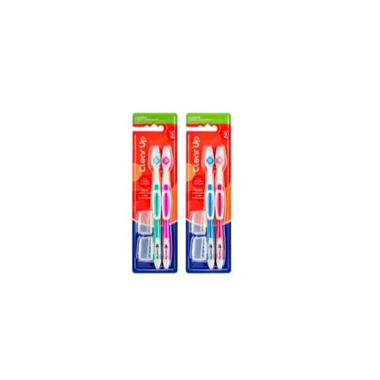ESCOVA DE DENTE CERDAS SUPER MACIAS C/ - 2 UNIDADES