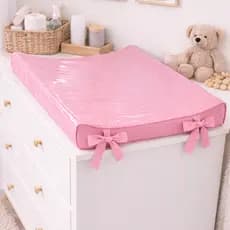 Trocador de Fralda Luxo Anatômico De Cômoda 55x40cm Para Bebe Plastificado Capa Removivel Cores lisa