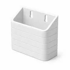 Suporte Parede Porta Controle Remoto Universal Ar TV 1 Compartimento Cor Branco