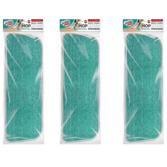 1 peça refil original para mop spray mop plano spray fit em microfibra flash limp super absorvente