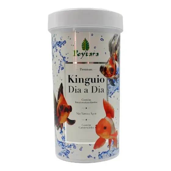 Ração Peixe Ornamental Kinguio Carpa Aquário Poytara Dia A Dia 100g