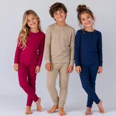 Conjunto Infantil Malha Térmica Pelúcia Juvenil Menina e Menino Segunda Pele tamanhos 04 ao 14