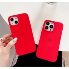 Capa Case Capinha Aveludada Silicone Vermelho, 11PROMAX, 12PROMAX, 13PROMAX 14PROMAX 15PROMAX LINDA