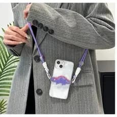 Cordão com suporte para celular estampa aleatório cordão para pescoço mimo para uso no dia a dia cordoes
