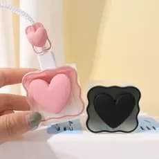 Kit Protetor De Cabo e Fonte de Carregador no MODELO CORAÇÃO