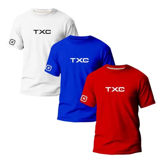 Kit 3 Camisetas Masculino Txc Rodeio Moda Country T-shirt Envio Rapido