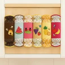 Kit 10 Puxa Saco Dispenser de Sacolas Estampado Oxford Sortido Alta Qualidade Atacado Envio Imediato