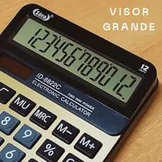 Calculadora Grande Mesa Econômica 12 Dígitos Para Estudantes de Exatas