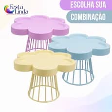 Kit Sortido 3 Porta Doces Floratta - Decoração, Doces, Bolos - Diversas Cores
