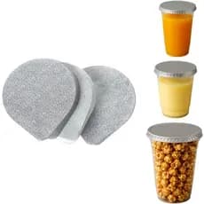 Selo de Alumínio 100mm 100 Unidades peças Lacre Laminados De Alimentos Para potes Copo Pead Aluminio