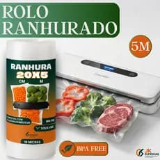 3 Rolo 20cm Gofrados Para Seladora a Vácuo Doméstica Embalagem Com Ranhura 5M Para Freezer Alimentos