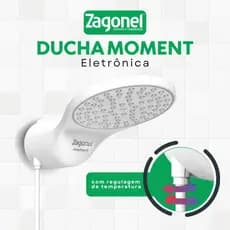 Chuveiro Eletrônico Moment Branco Zagonel 220V 7500W