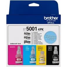 Kit 4 Garrafas de Tintas Coloridas para Brother Bt50013pk