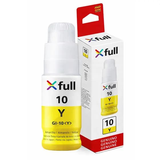 REFIL DE TINTA XFULL ORIGINAL PARA CANON GI 10 AMARELO - GI-10